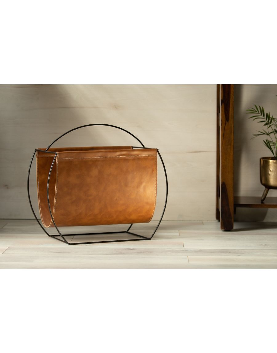 sg home Long Magazine Holder - Tan