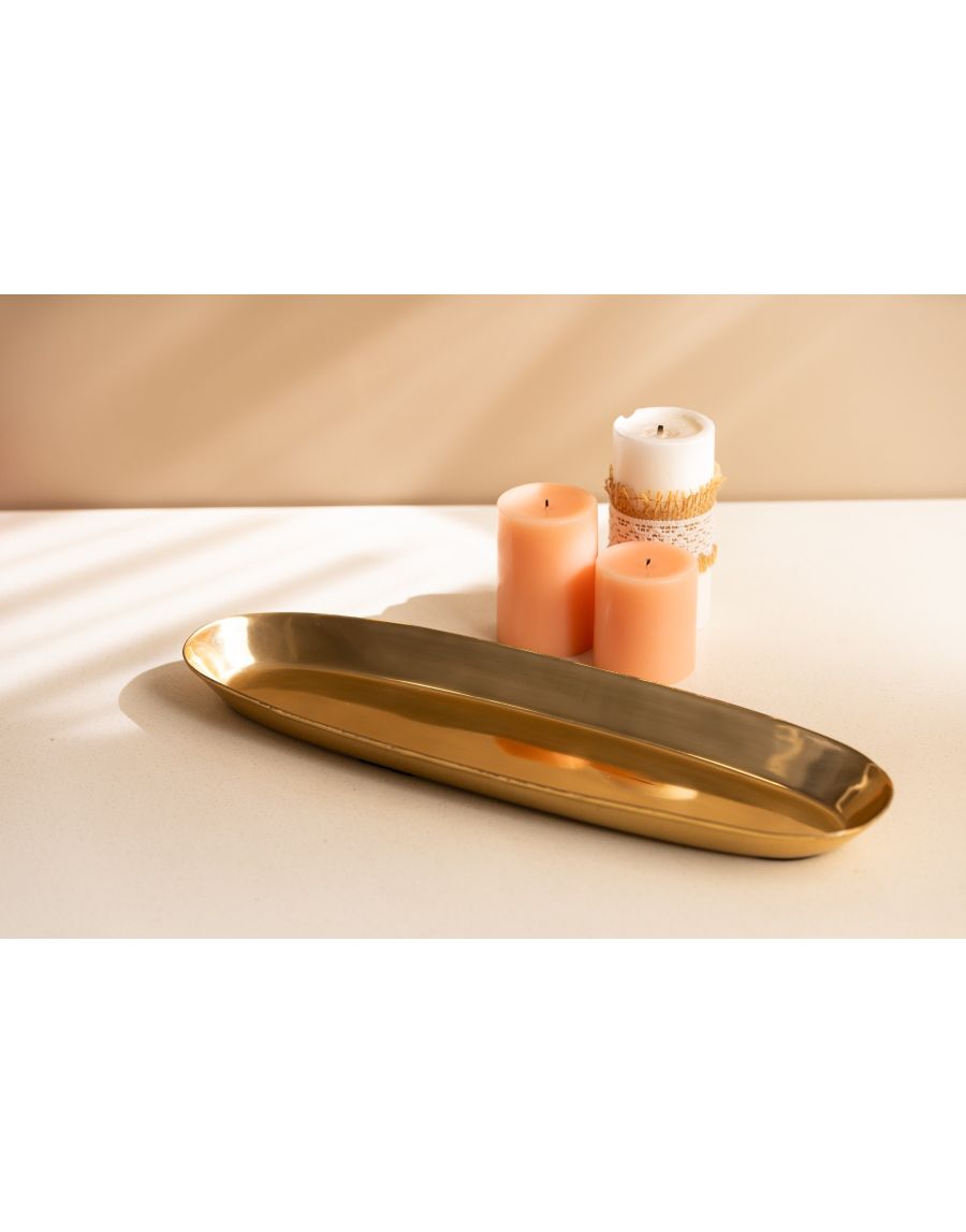 Sg Home Long Metal Platter