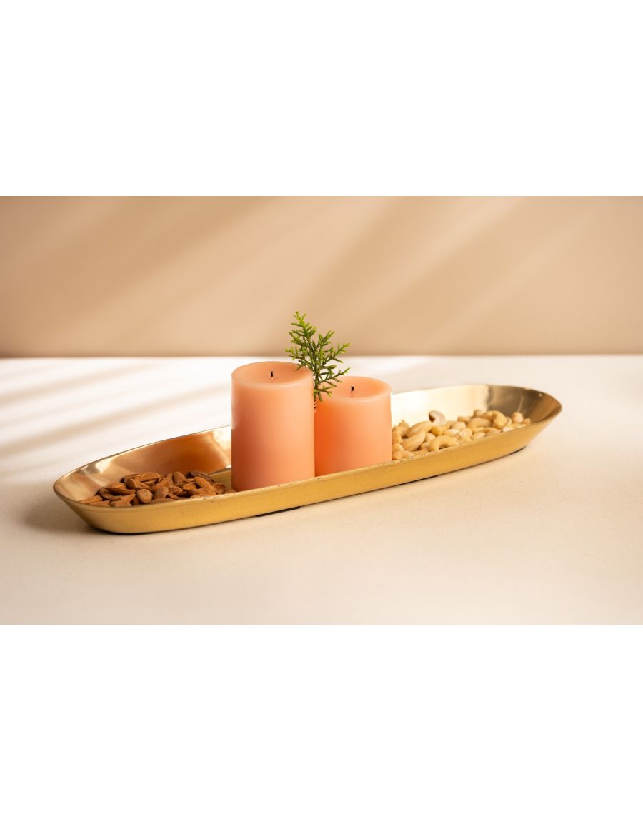 Sg Home Long Metal Platter