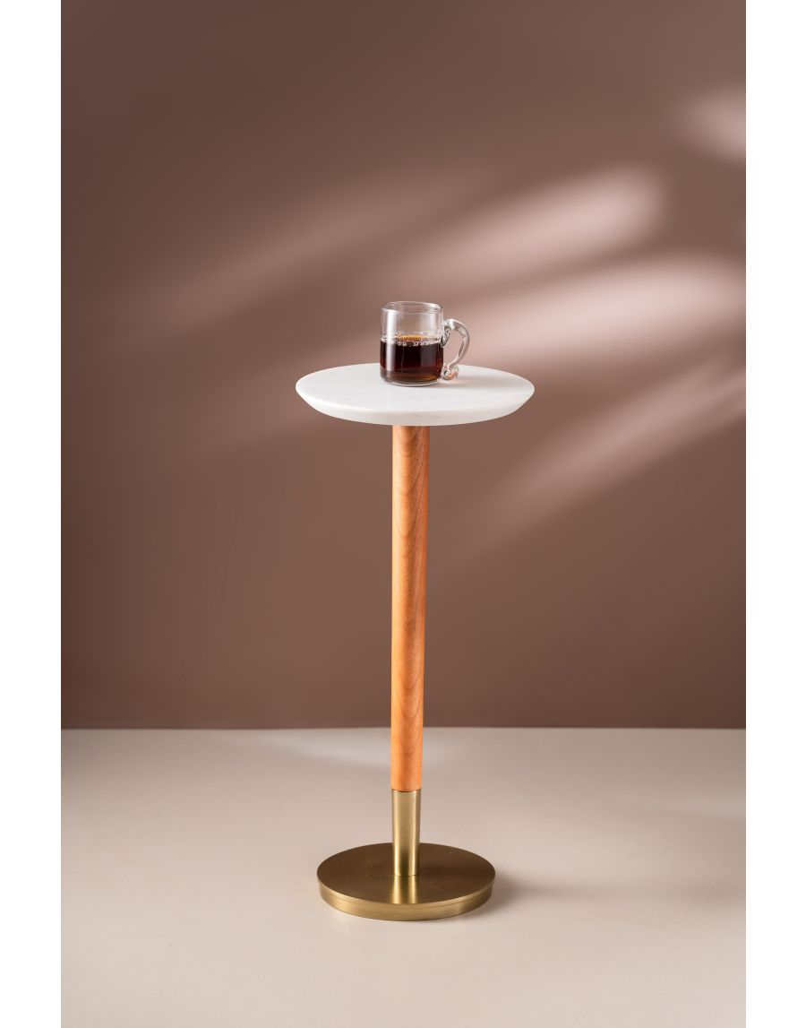 Sg Home Lumin White Drink Table