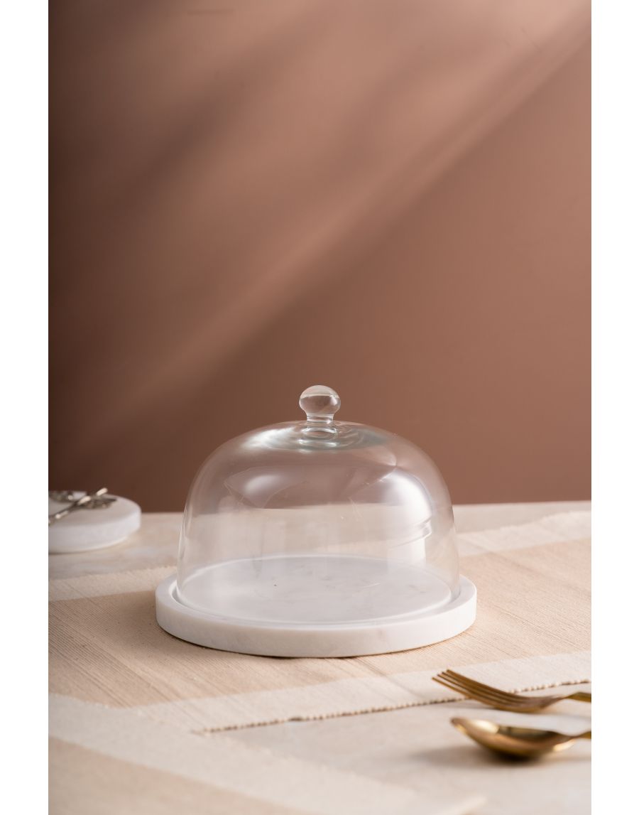 sg home Marble Flat Cake Stand