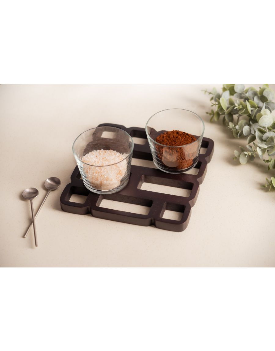 Sg Home Maze Wooden Trivet (Set Of 02)