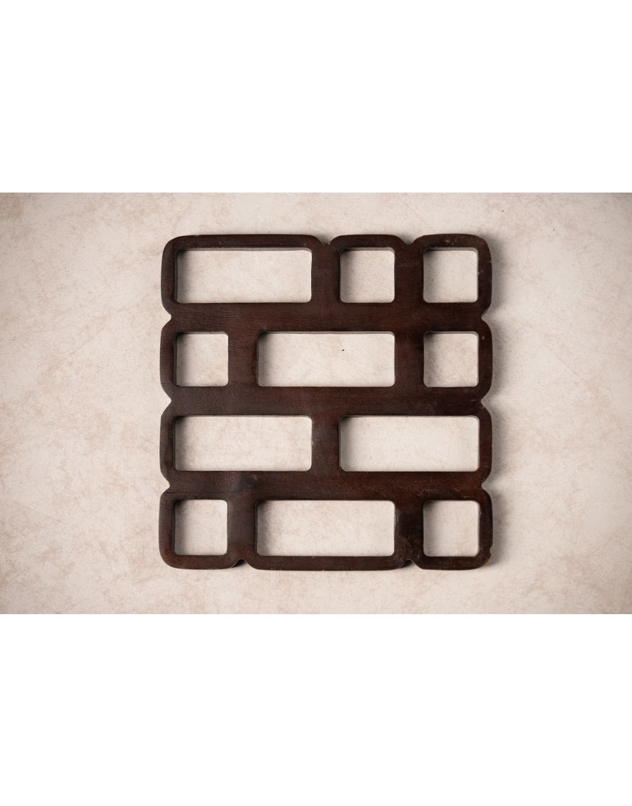 sg home Maze Wooden Trivet (Set of 02)