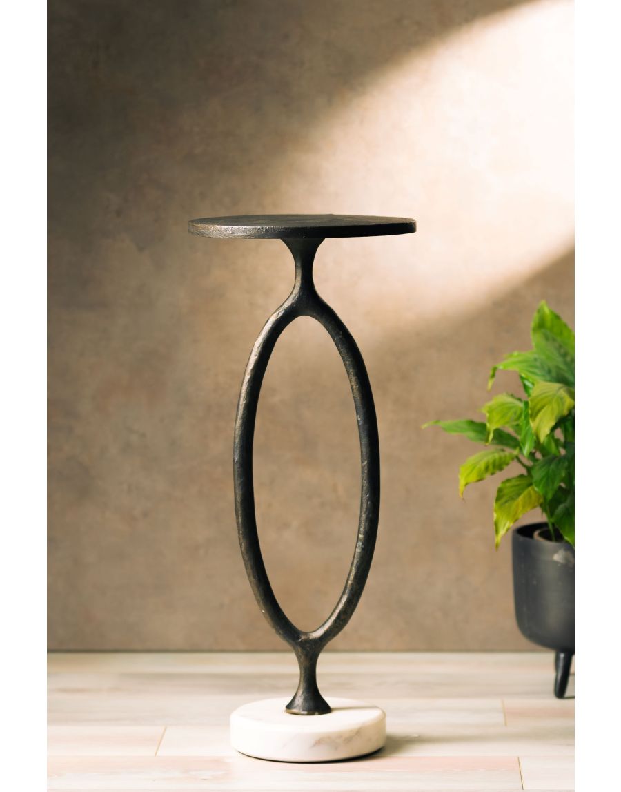 Sg Home Metal Accent Table Black