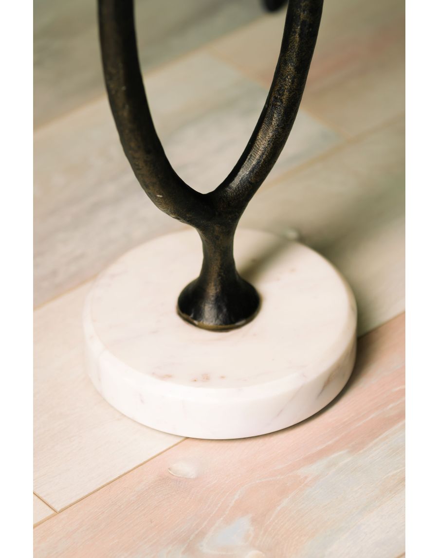 Sg Home Metal Accent Table Black