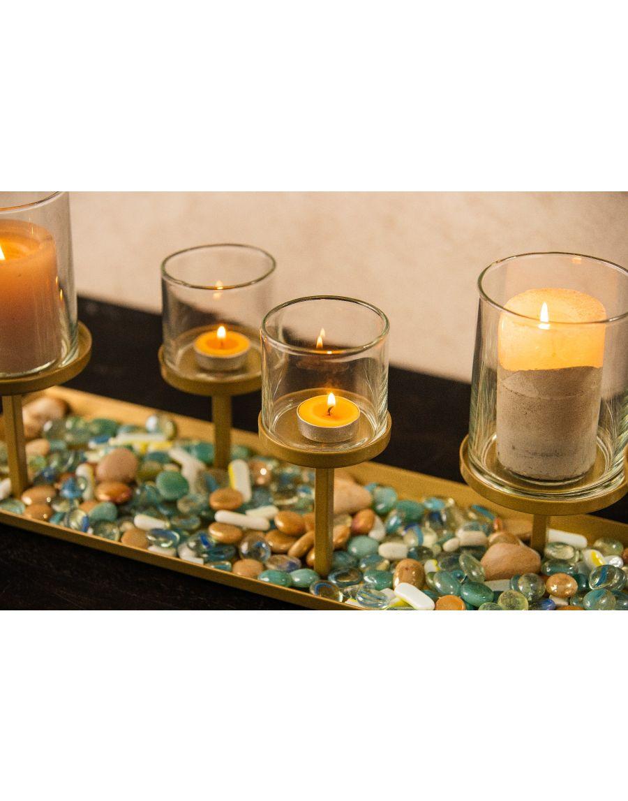 Sg Home Multi (8) Pillar Console Candle Holder