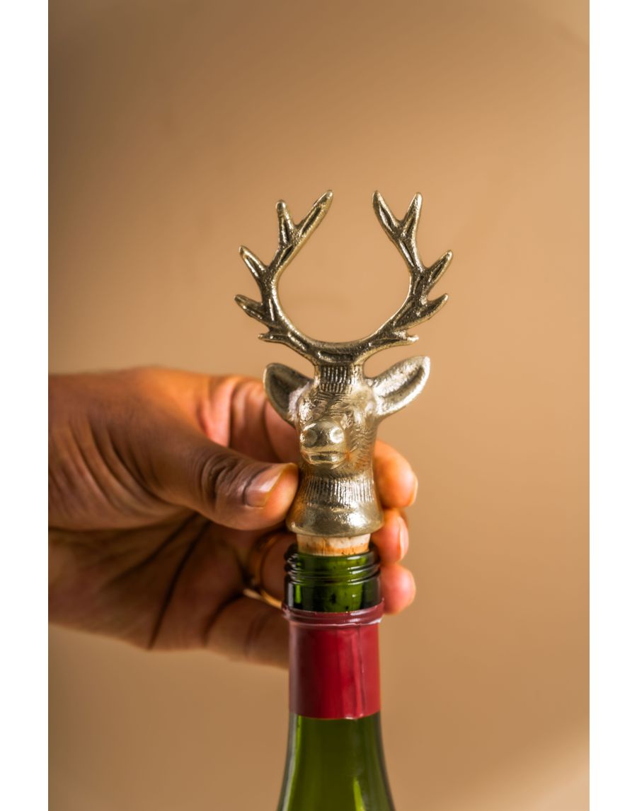 Sg Home Reindeer Bottle Stopper Box (Set Of 2)