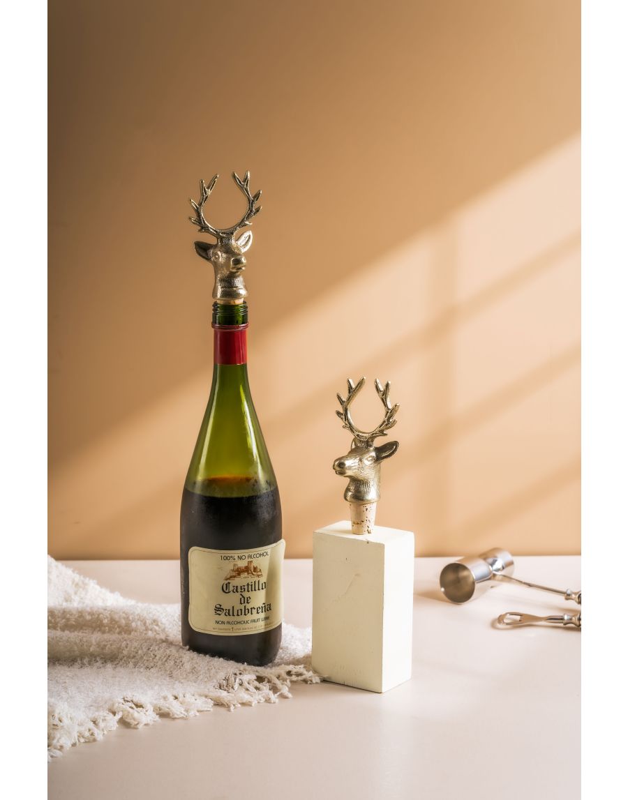 Sg Home Reindeer Bottle Stopper Box (Set Of 2)
