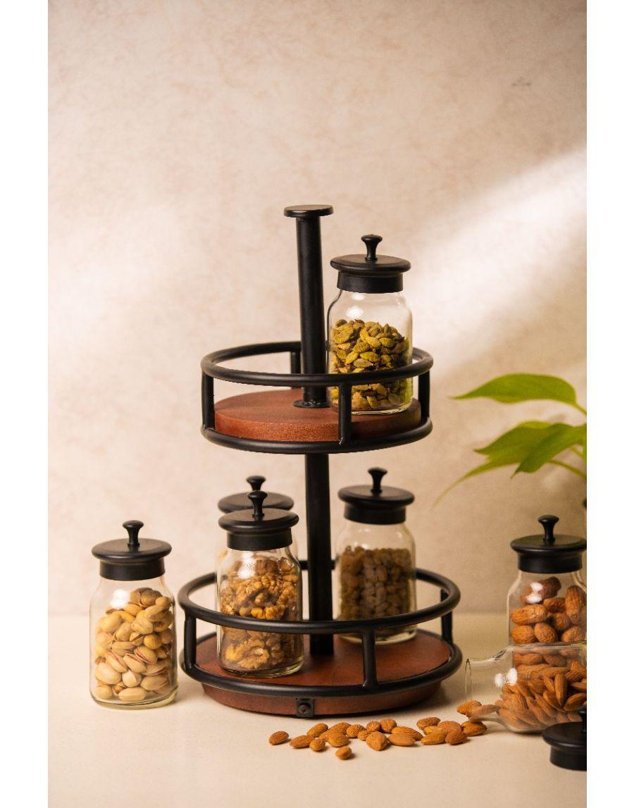 Sg Home Rotary 7 Jar Spice Rack