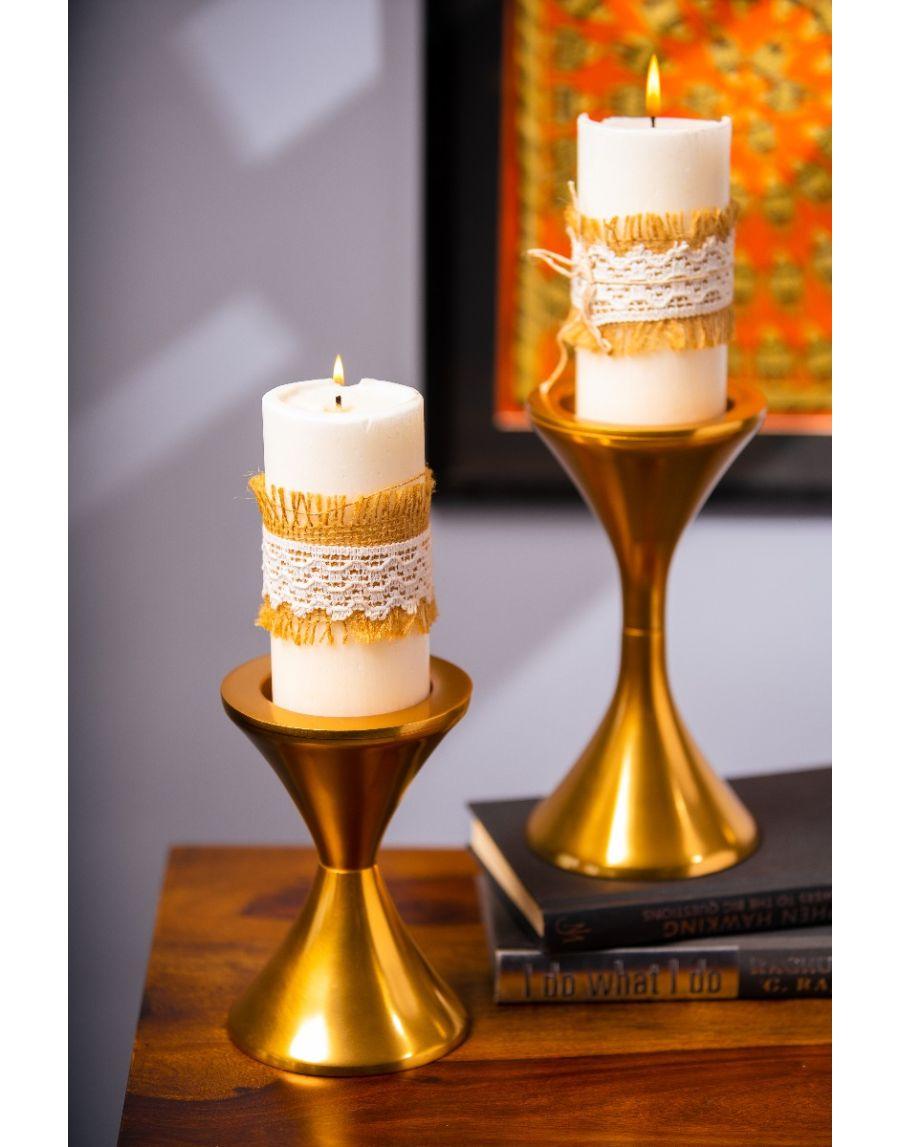 Sg Home Sierra Candle Holder (Set Of 2 )