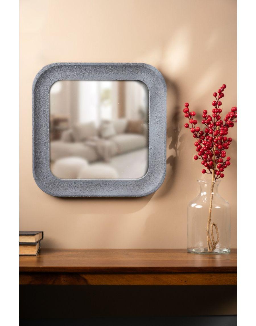 sg home Square Grey Rustic Mirror