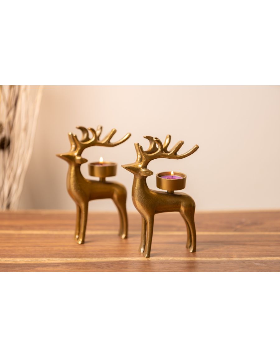 Sg Home Stag Tea Light Holder
