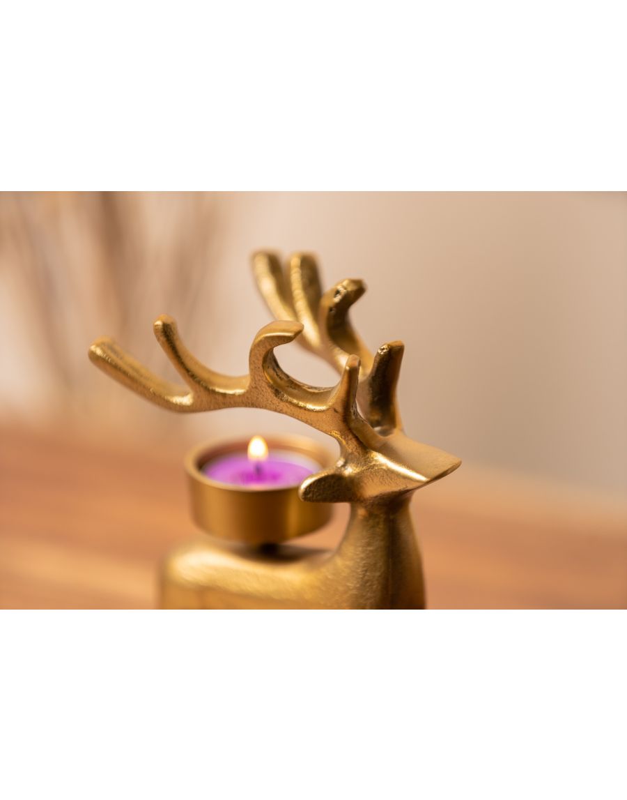 Sg Home Stag Tea Light Holder
