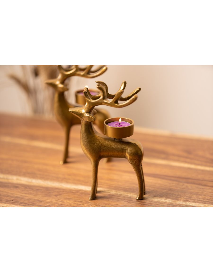 Sg Home Stag Tea Light Holder