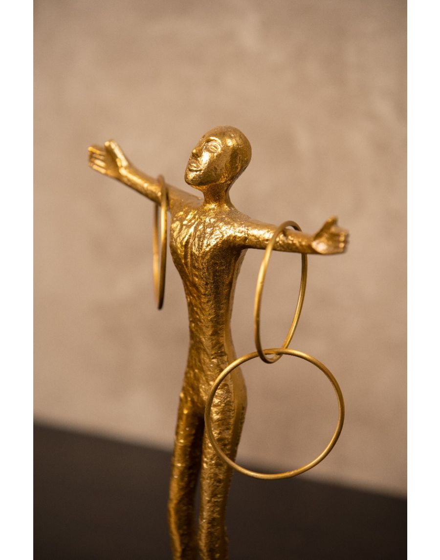 Sg Home Talent Human Sculpture Accent With Rings