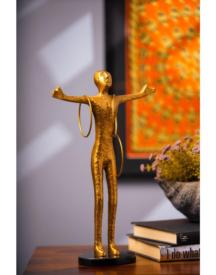 Sg Home Talent Human Sculpture Accent With Rings