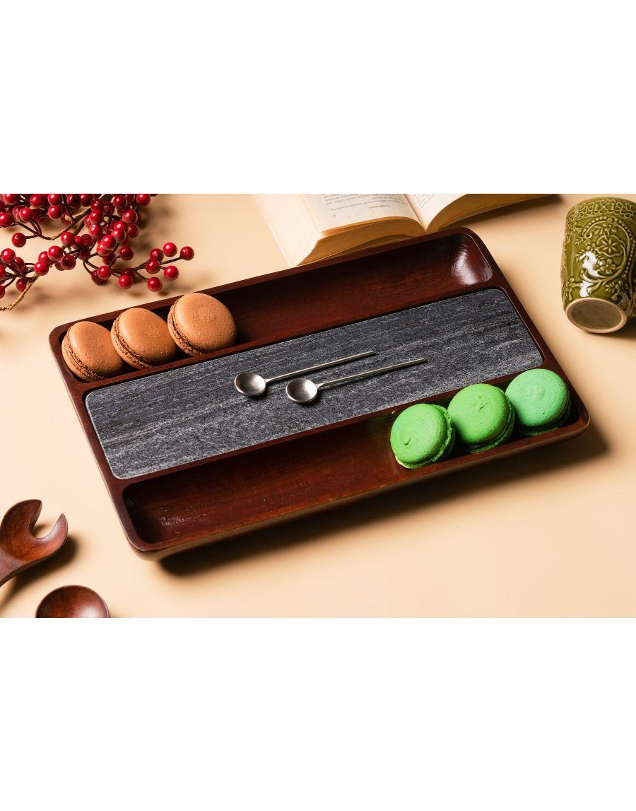 Sg Home Two Way Marble Wood Platter