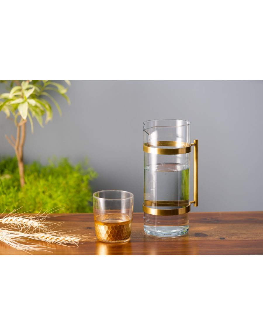 Sg Home Urban Glass & Metal Jug