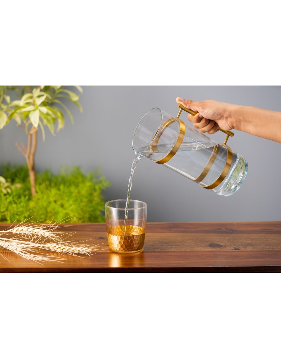 sg home Urban Glass & Metal Jug