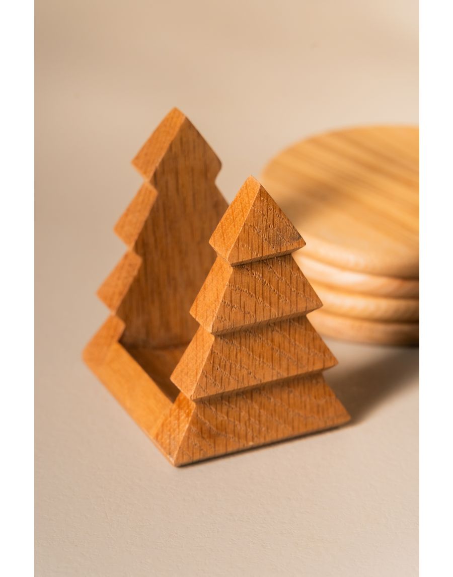 Sg Home Winter Wood Coasters (Set Of 04)