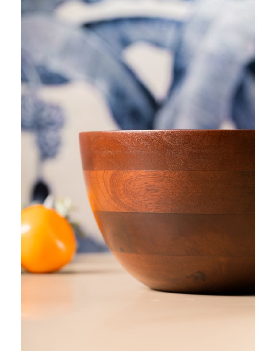 Sg Home Wooden Fruit Bowl Large