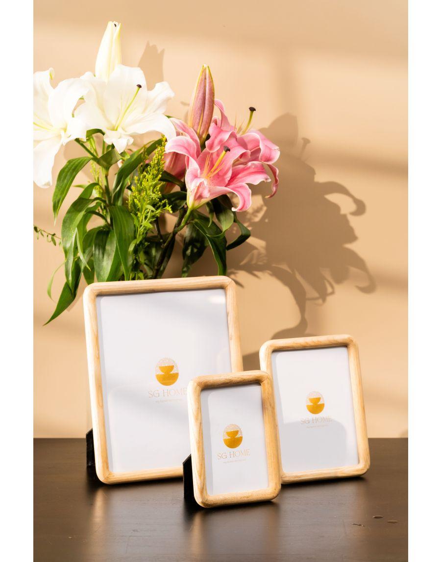 sg home Wooden Wave Photo Frame (M)