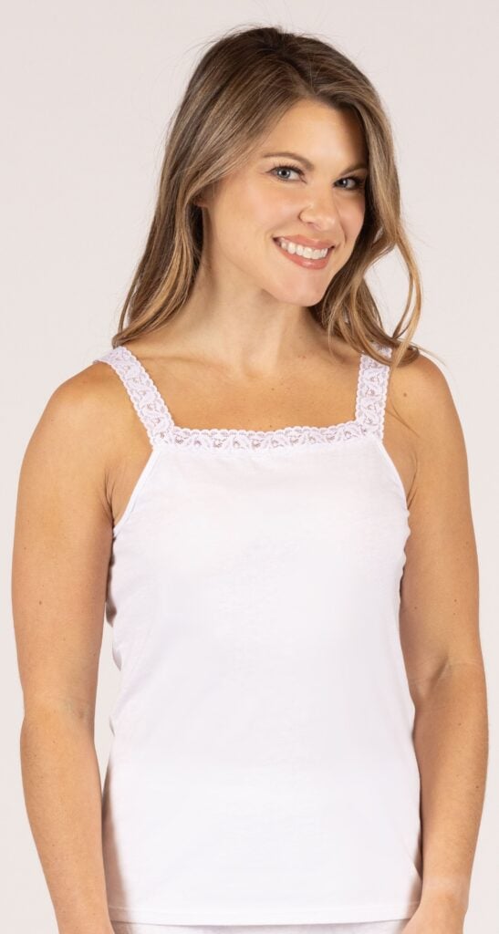 shadowline Dixie Belle® 100% Cotton Camisole With Lace Trim