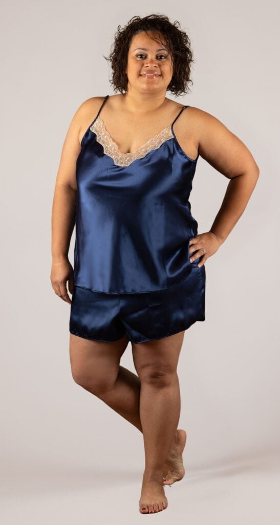 shadowline Shadowline® Charming Satin Cami & Tap Pant Set