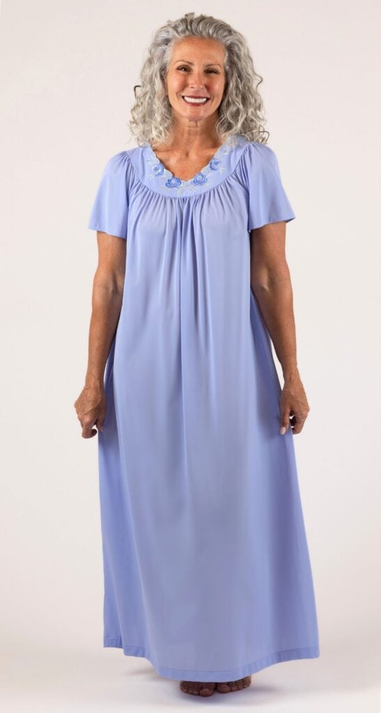 shadowline Shadowline® Petals Flutter Sleeve Long Nightgown
