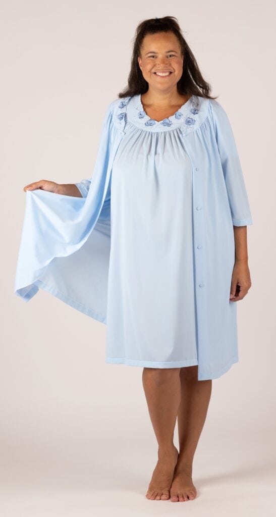 Shadowline Shadowline® Petals Flutter Sleeve Short Nightgown