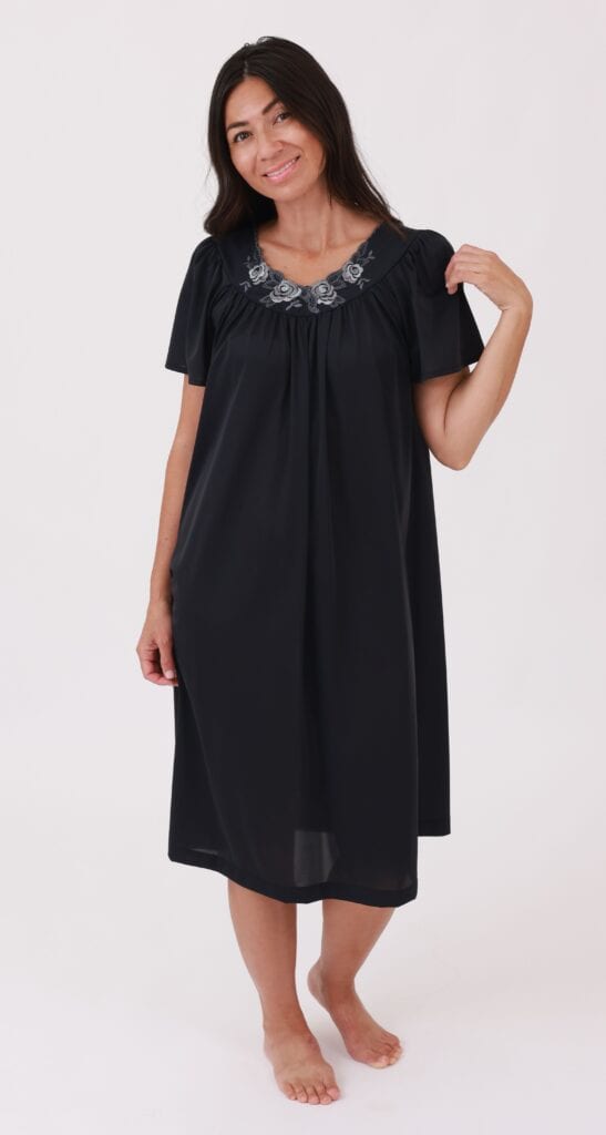 shadowline Shadowline® Petals Flutter Sleeve Short Nightgown