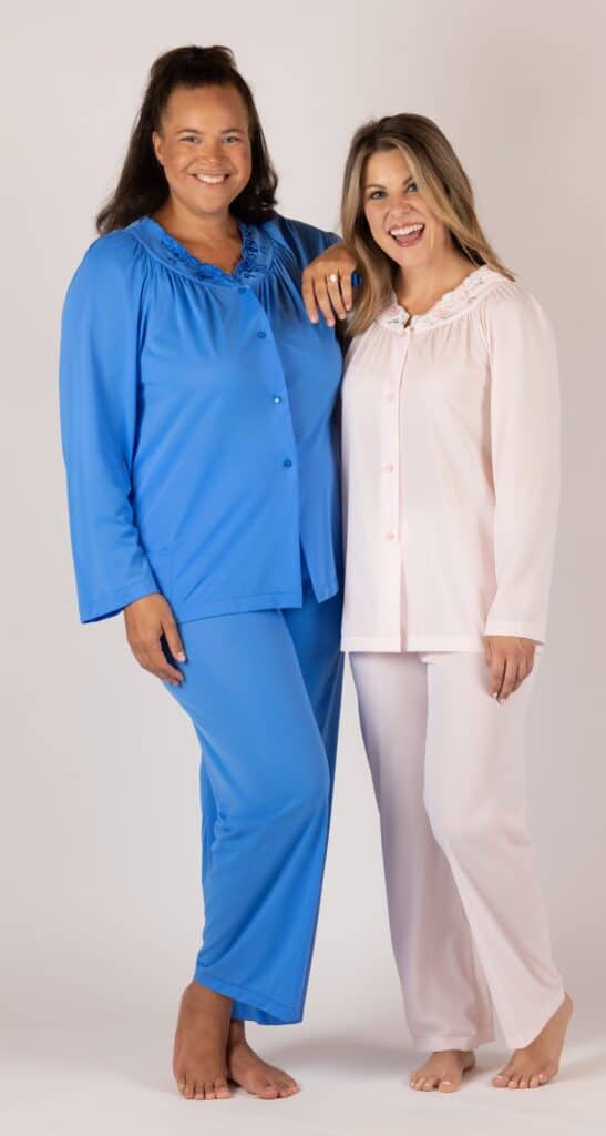 Shadowline Shadowline® Petals Long Sleeve Button Down Pajama Set