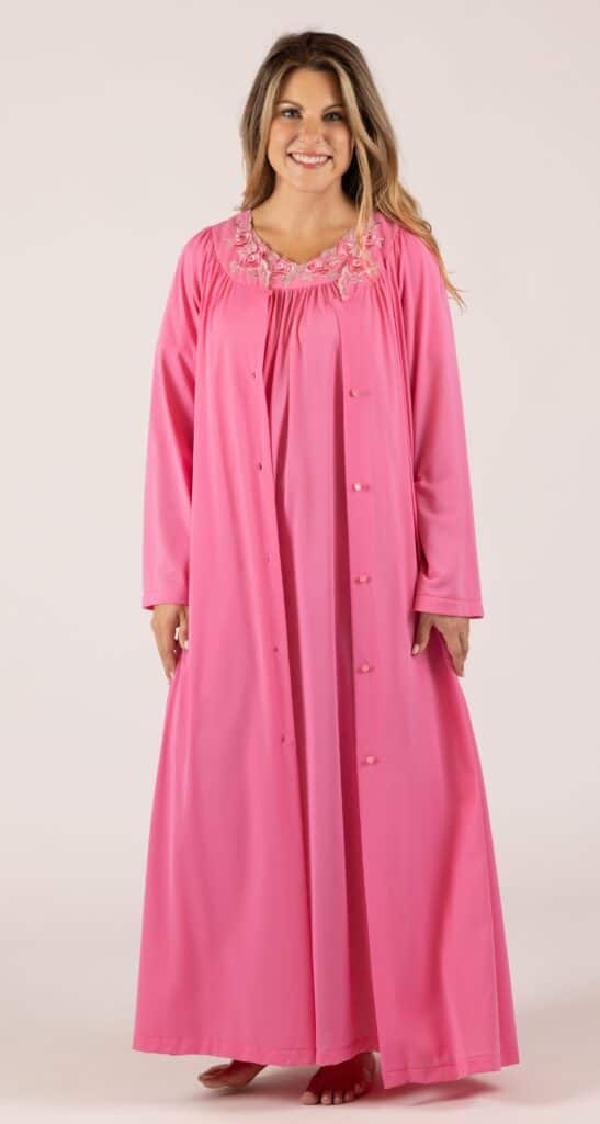 Shadowline Shadowline® Petals Long Sleeve Long Nightgown