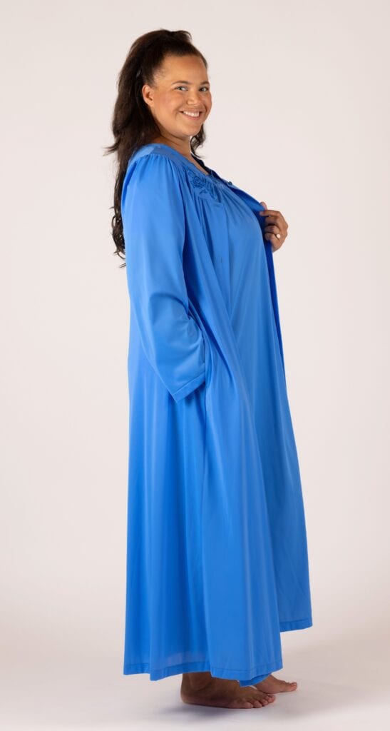 Shadowline Shadowline® Petals Long Sleeve Long Nightgown & Long Robe Set