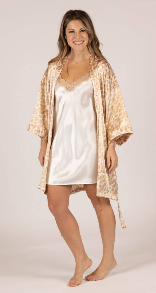 Shadowline Shadowline® Charming Satin Wrap Robe