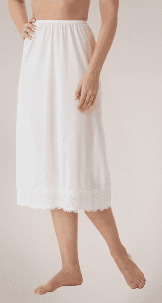 shadowline Velrose® Half Slip with Wide Lace