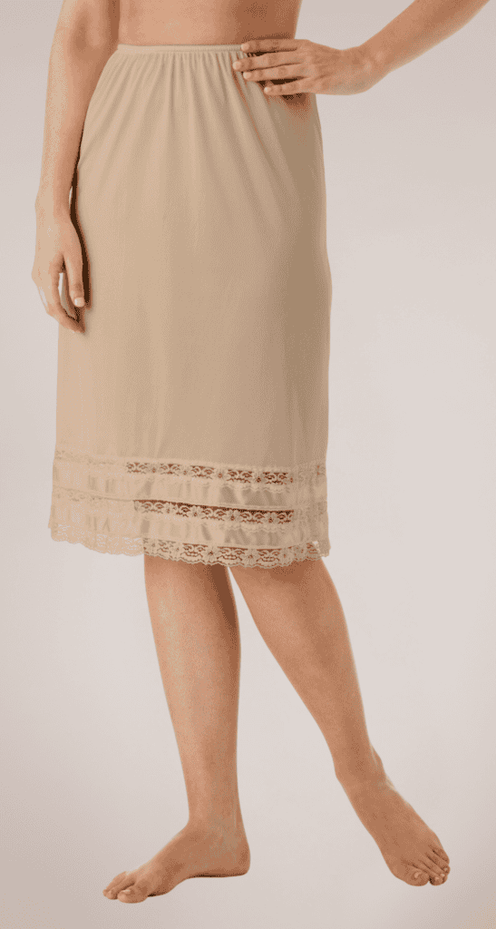 shadowline Velrose® Lace Snip-It Adjustable Length Nylon Half Slip