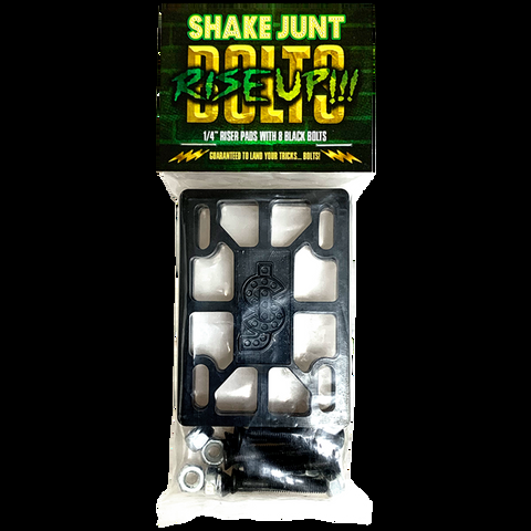 shake junt Rise Up Riser Pads and Bolts 1/4" Riser Pads with 1 1/4" Phillips Bolts hardware