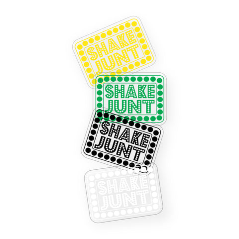 shake junt Box logo vinyl sticker 12 pack Stickers