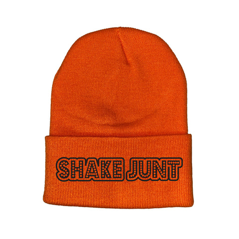 shake junt Stretch Logo Orange Beanie BEANIES