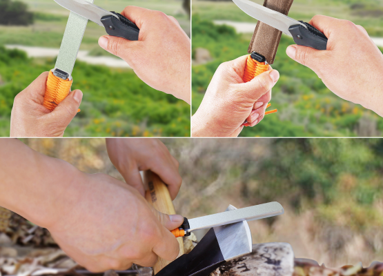 Sharpal BUDDYGUARD Diamond Sharpener With Leather Strop
