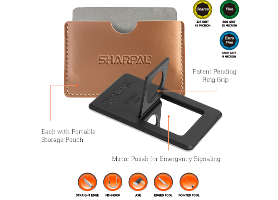 Sharpal Diamond Sharpening Stone Coarse / Fine / Extra-Fine