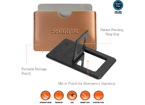 Sharpal Diamond Sharpening Stone Extra-Fine 1200 Grit
