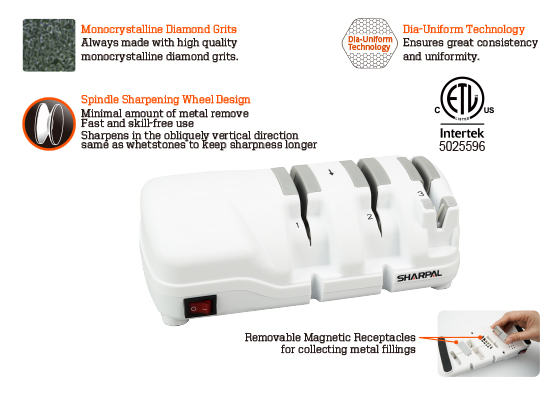 Sharpal Electric Knife Sharpener With Diamond Wheel