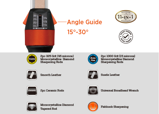 Sharpal 11-In-1 Adjustable Angle Knife Sharpener