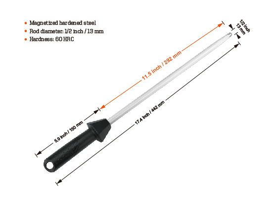 Sharpal 12 Inch Sharpening Steel