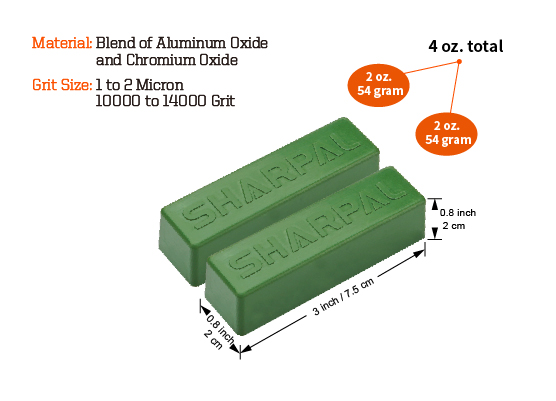 Sharpal 4Oz. / 114g Green Buffing Compound