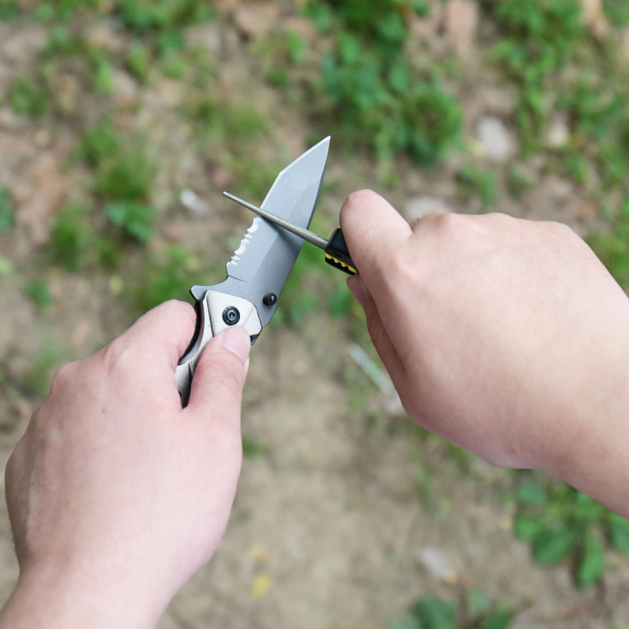 Sharpal 6-In-1 Knife Sharpener & Survival Tool