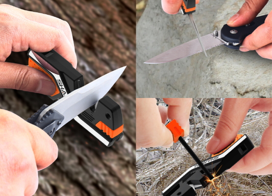 Sharpal 6-IN-1 KNIFE SHARPENER & SURVIVAL TOOL