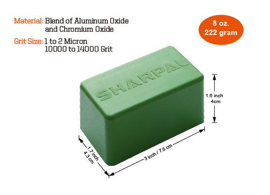 Sharpal 8Oz. / 227g Green Buffing Compound